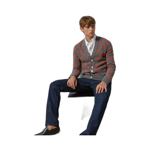 GG wool jacquard cardigan