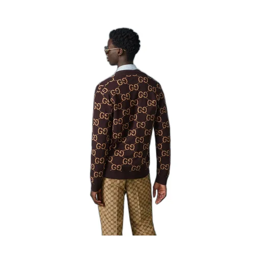 GG wool jacquard cardigan