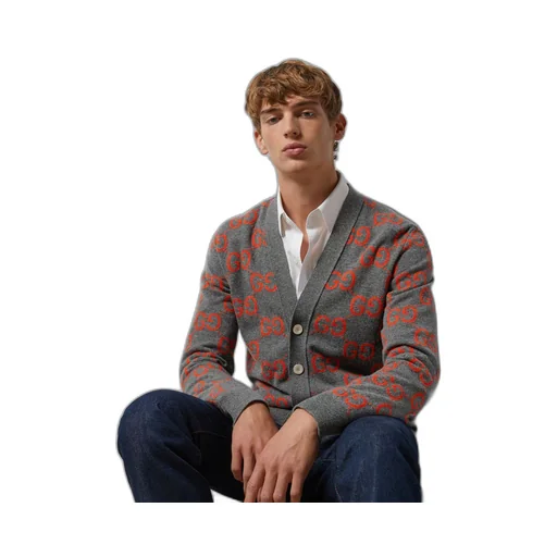 GG wool jacquard cardigan
