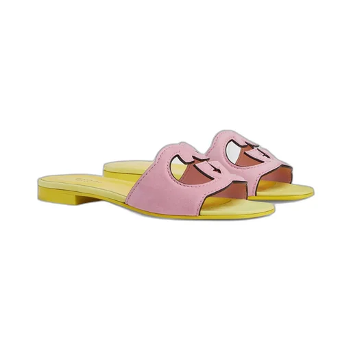 Women's Interlocking G cut-out sandal