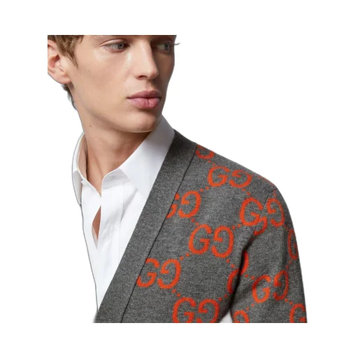 GG wool jacquard cardigan