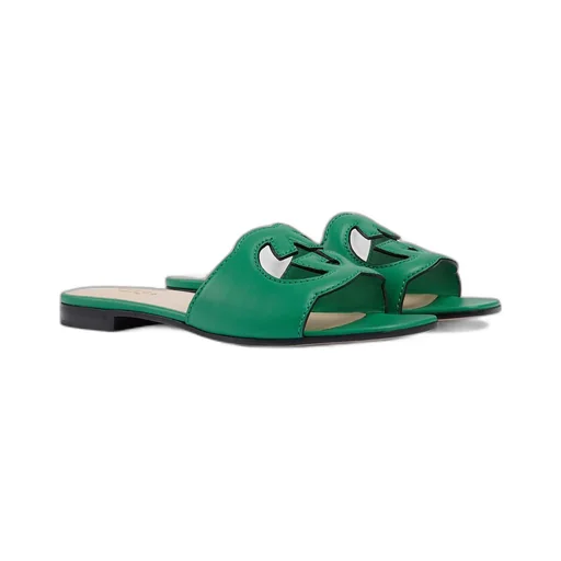 Women's Interlocking G cut-out slide sandal