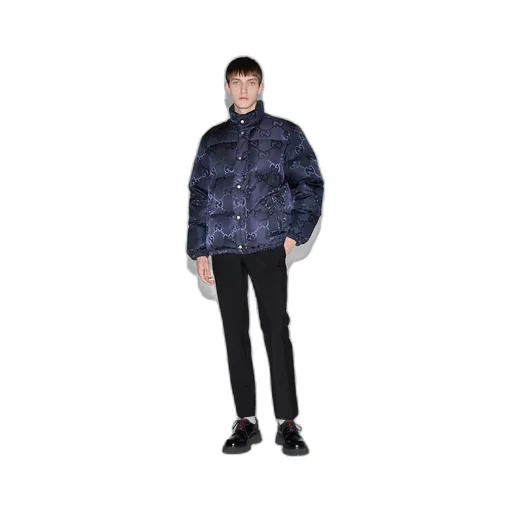 Jumbo GG canvas down jacket