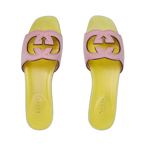 Women's Interlocking G cut-out sandal