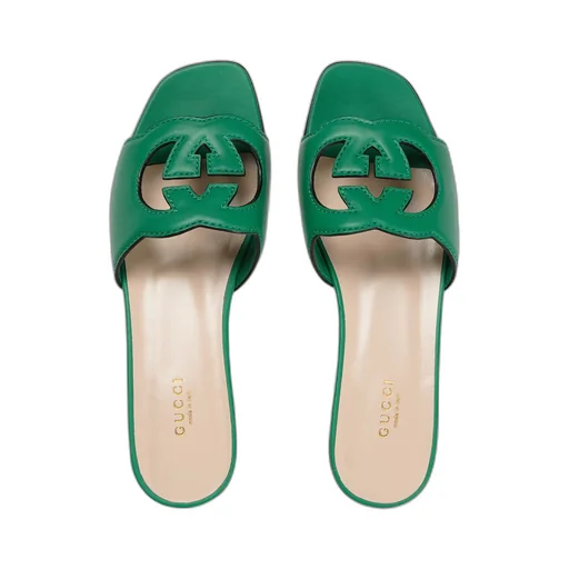 Women's Interlocking G cut-out slide sandal