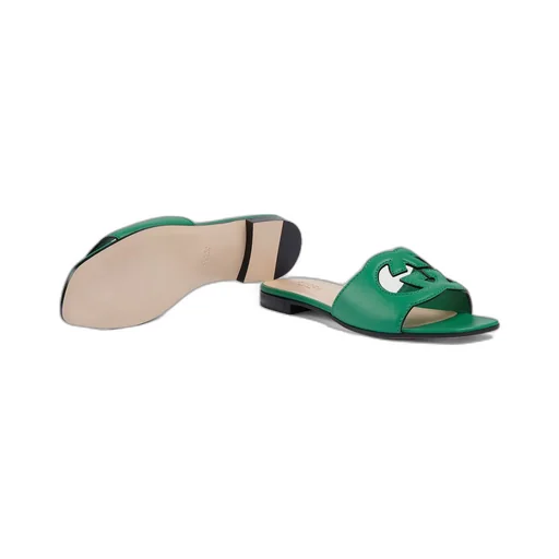 Women's Interlocking G cut-out slide sandal