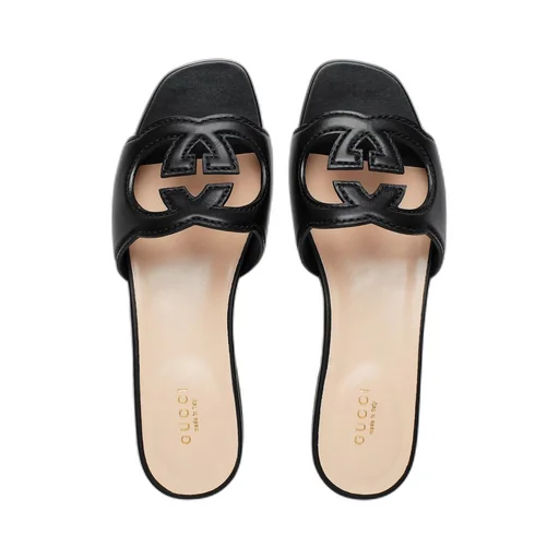 Women's Interlocking G cut-out slide sandal