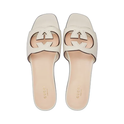 Women's Interlocking G cut-out slide sandal