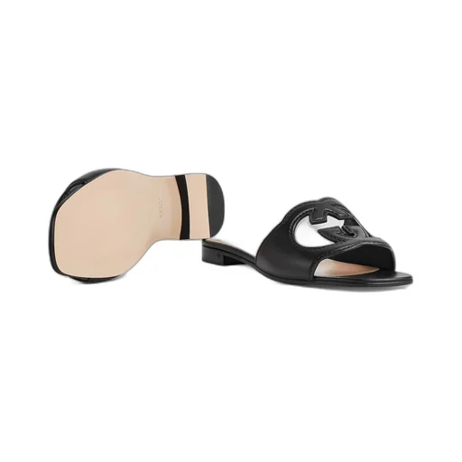 Women's Interlocking G cut-out slide sandal