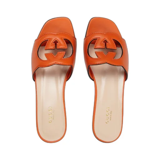 Women's Interlocking G cut-out slide sandal