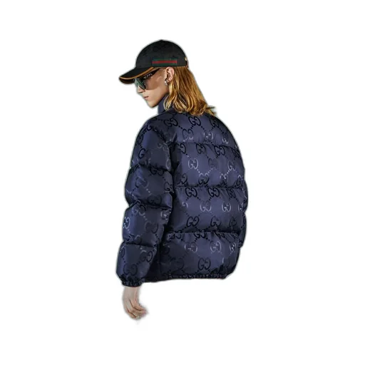 Jumbo GG canvas down jacket
