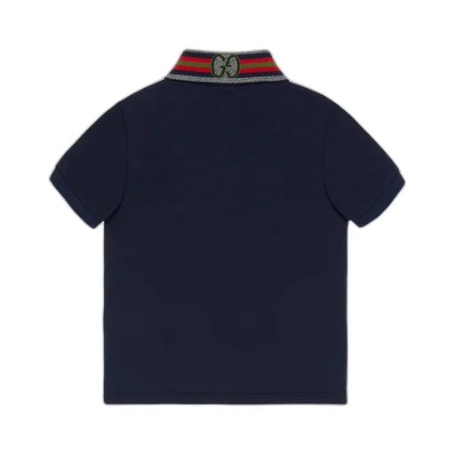 Children's cotton polo top with Web