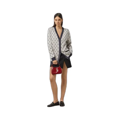 GG cotton jacquard cardigan