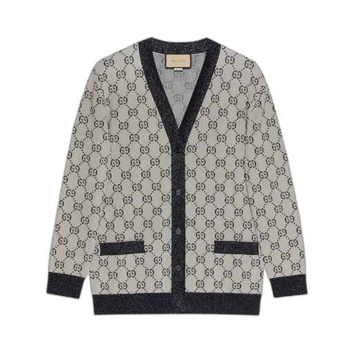 GG cotton jacquard cardigan