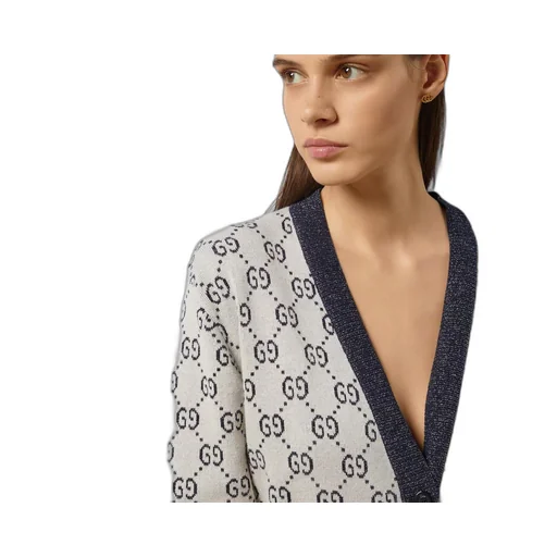 GG cotton jacquard cardigan