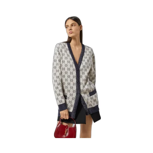 GG cotton jacquard cardigan