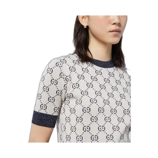 GG lamé jacquard top