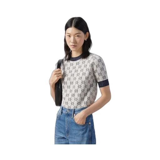 GG lamé jacquard top