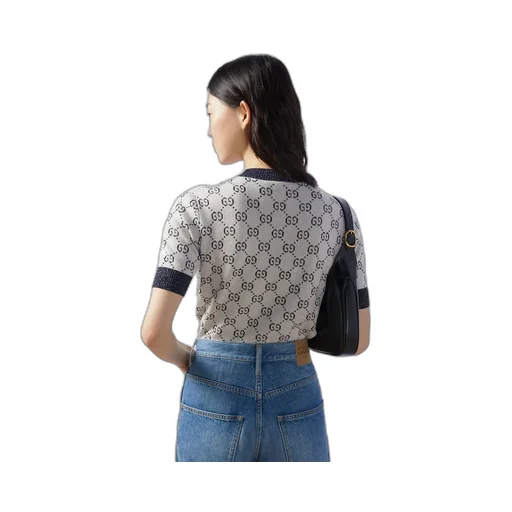 GG lamé jacquard top