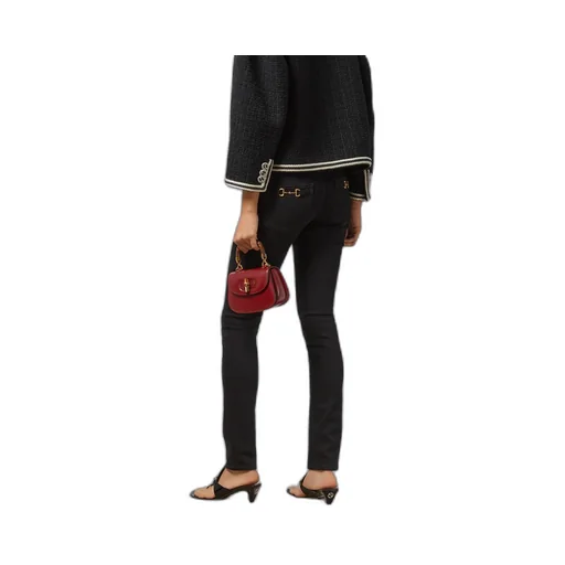 Denim trousers with Horsebit