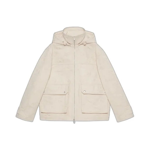 Jumbo GG canvas puffer jacket