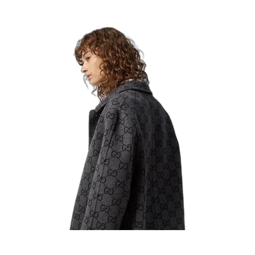 Reversible GG wool coat