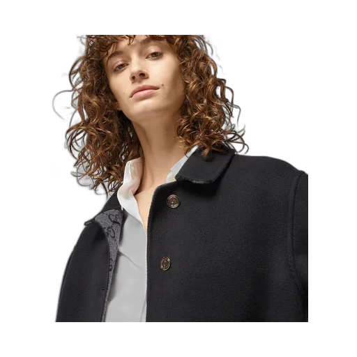 Reversible GG wool coat