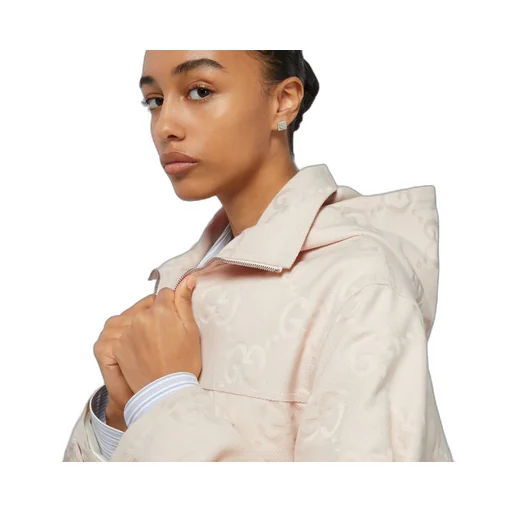 Jumbo GG canvas puffer jacket