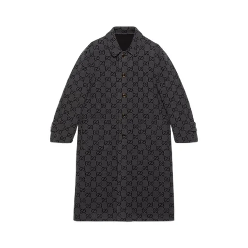 Reversible GG wool coat