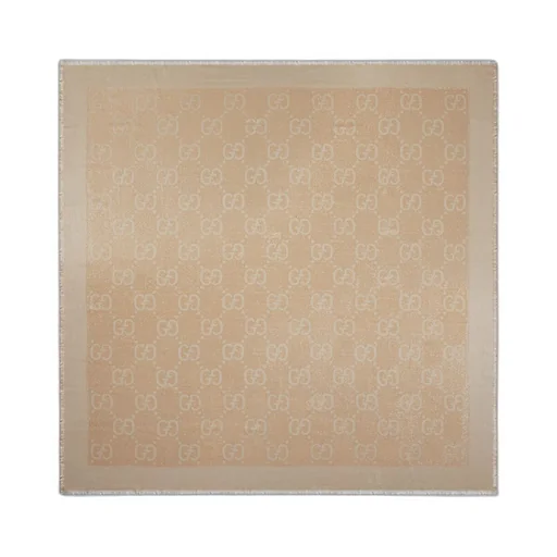 GG lamé jacquard shawl