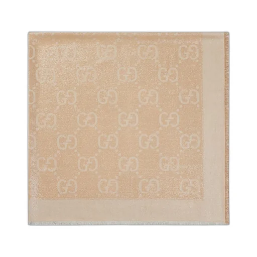 GG lamé jacquard shawl
