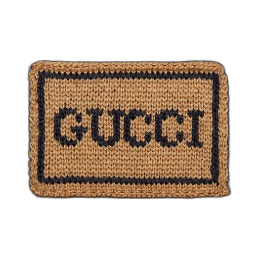 Wool jumper with Gucci patch