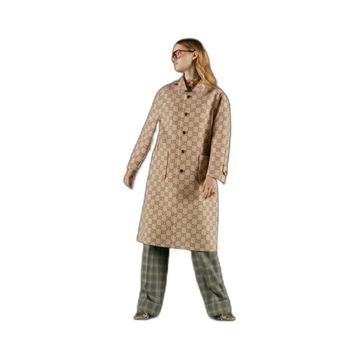 Reversible GG wool coat