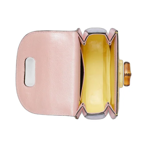 Gucci Bamboo 1947 mini ostrich top handle bag