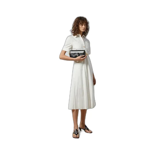 Cotton poplin long dress