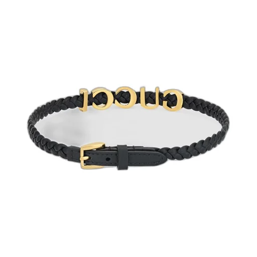Leather 'Gucci' necklace