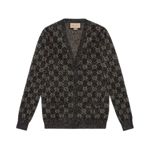 Lamé GG jacquard cardigan