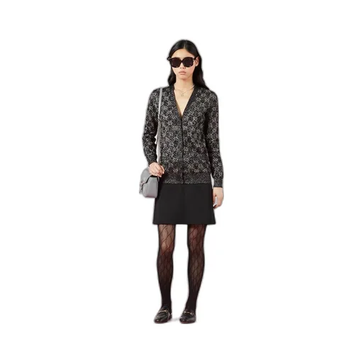 Lamé GG jacquard cardigan