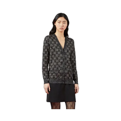 Lamé GG jacquard cardigan