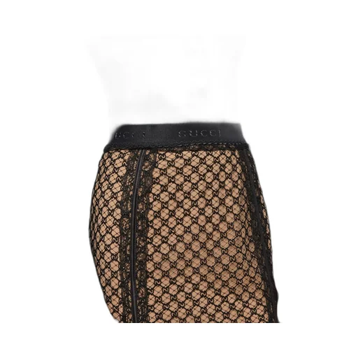GG net skirt with lace trims