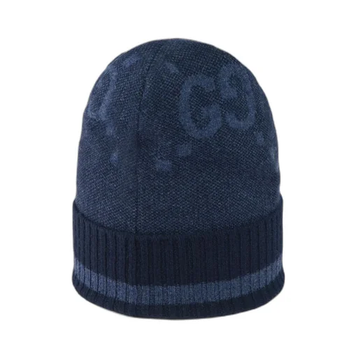GG cashmere jacquard hat