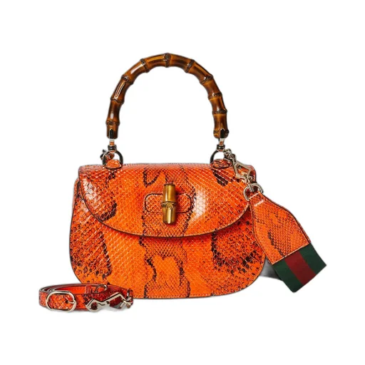 Gucci Bamboo 1947 small python bag