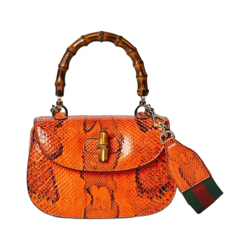 Gucci Bamboo 1947 small python bag