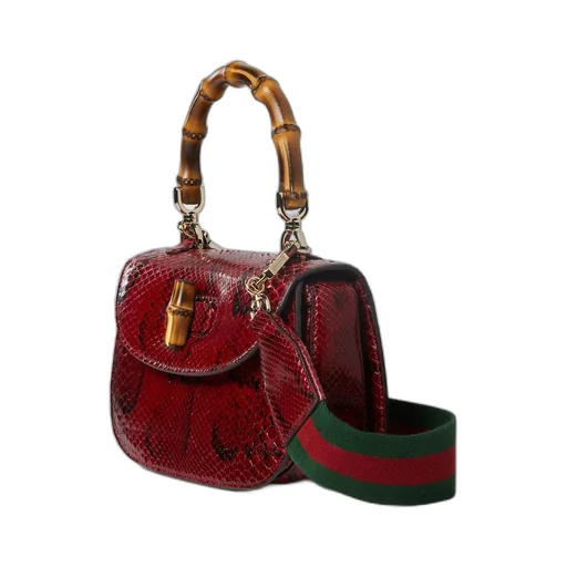 Gucci Bamboo 1947 small python bag