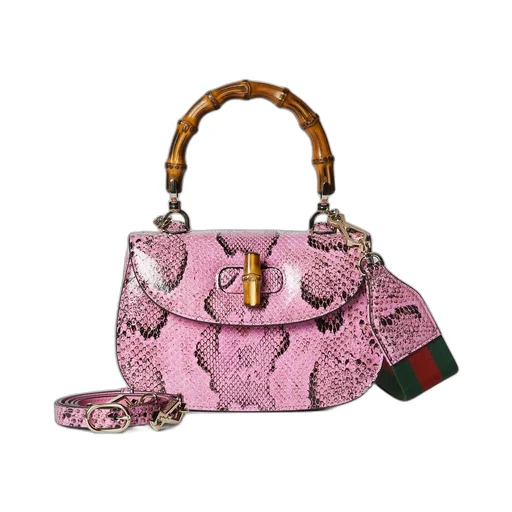 Gucci Bamboo 1947 small python bag