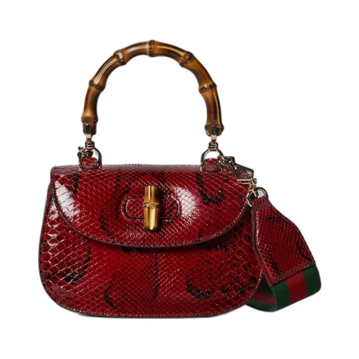 Gucci Bamboo 1947 small python bag