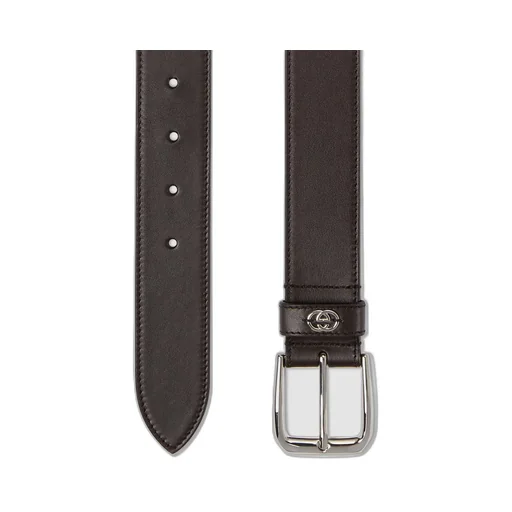 Belt with Interlocking G detail