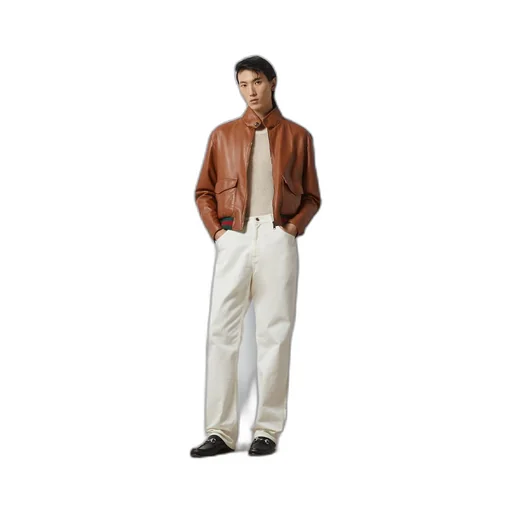 Denim jeans with Horsebit