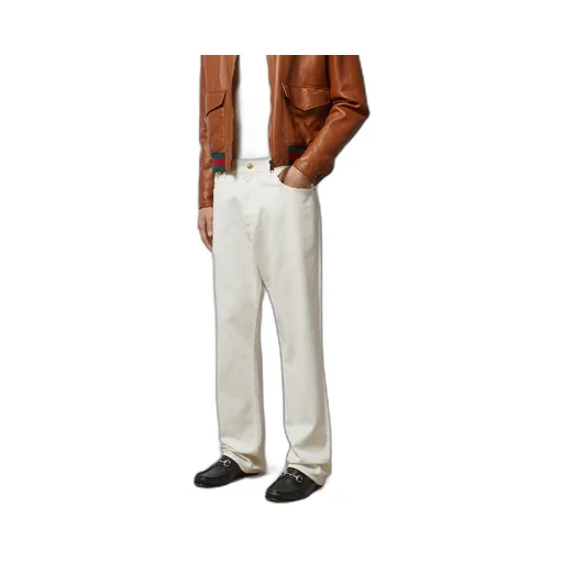 Denim jeans with Horsebit