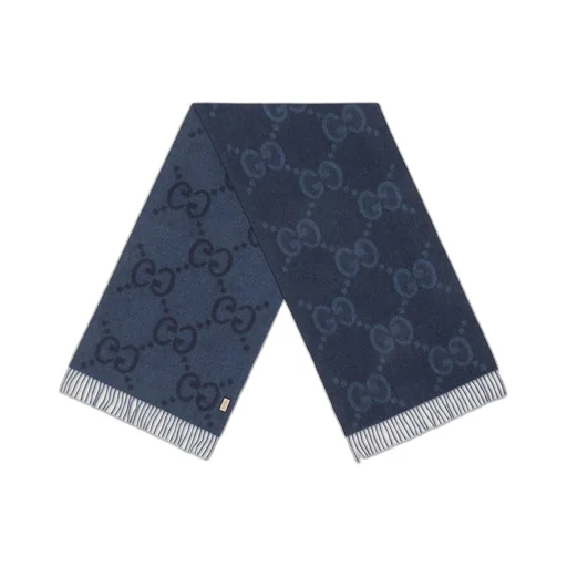 GG cashmere jacquard scarf